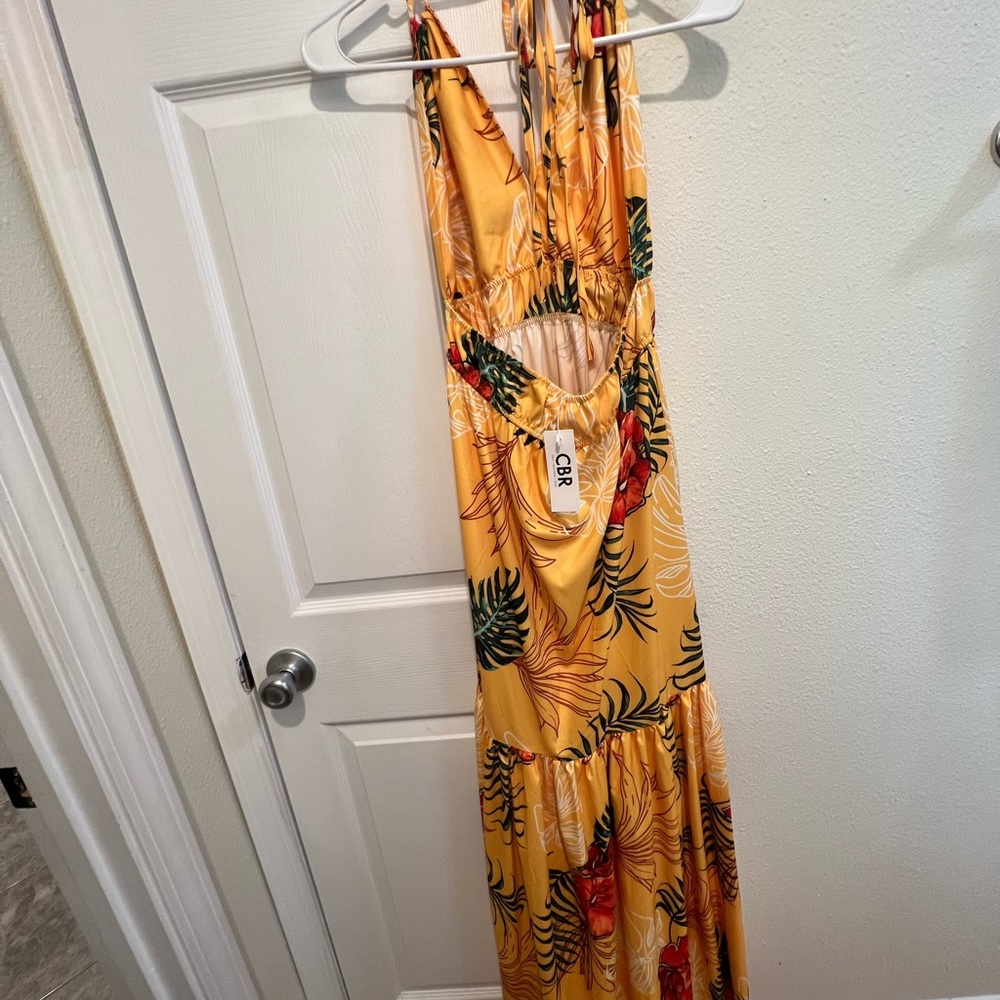 Boho Paisley Print Halter Neck Dress, Boho Sleeveless